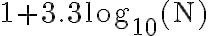 1+3.3 \log _{10}(\mathrm{N})