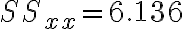 SS_{xx}=6.136