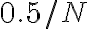 0.5/N