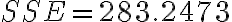 SSE=283.2473