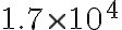  1.7 \times 10^{4} 