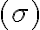 (\sigma)
