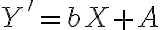 Y' = bX + A