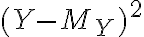 (Y-M_Y)^2