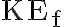 \mathrm{KE}_{\mathrm{f}}