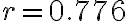 r=0.776