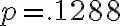 p=.1288