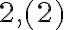 2,(2)