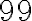 \mathrm{99}