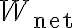  W_{\mathrm{net}} 