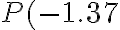 P(-1.37