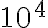 10^{4}