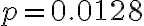p=0.0128