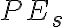  PE_{s} 
