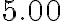 5.00