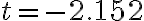 t=-2.152