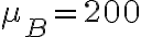 \mu_{B}=200