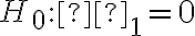 H_0:β_1=0
