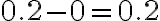 0.2-0=0.2