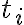  t_{i} 