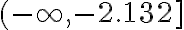 (-\infty,-2.132]