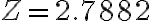Z=2.7882