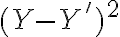 (Y-Y')^2