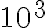 10^{3}