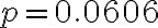p=0.0606