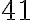\mathrm{41}