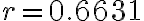 r=0.6631