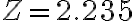 Z=2.235