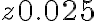 z 0.025