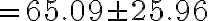 =65.09 \pm 25.96