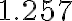 \mathrm{1.257}