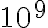 10^{9}