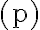 (\mathrm{p})