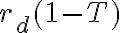 r_d(1-T)
