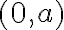  (0,a) 