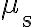 \mu_{\mathrm{s}}