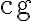 \mathrm{cg}