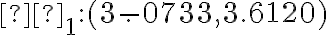 β_1: (3-.0733,3.6120)