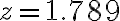 z = 1.789