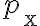 p_{\mathrm{x}}