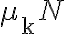 \mu_{\mathrm{k}} N