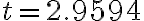 t = 2.9594
