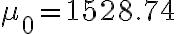 \mu_{0}=1528.74