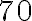 \mathrm{70}