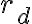 r_{d}