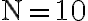 \mathrm{N}=10
